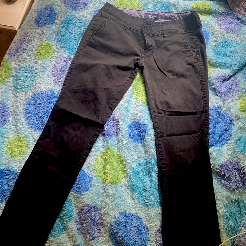 American Eagle Outfitters Straight Pant in black